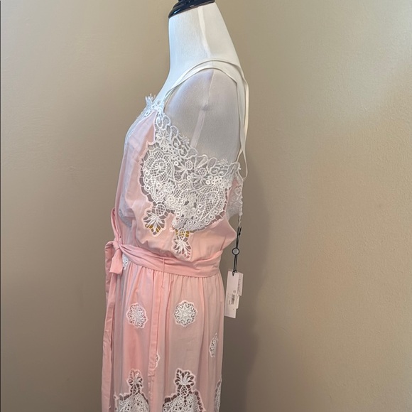 Miguelina Pink Lace Maxi Dress - Picture 6 of 15